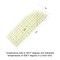 Kearing® Hot Hem Ruler for Sewing, Patented Heat Resistant Non-Slip Hot Ironing Ruler for Measure, Mark, Fold, Press with Dry or Steam Iron